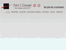 Tablet Screenshot of fort-s-conseil.com